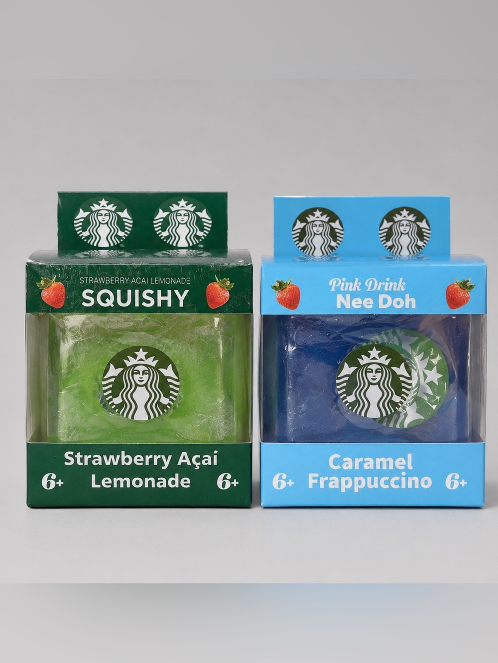 Set of 2 Starbucks Inspired Squishy Stress Toys –
